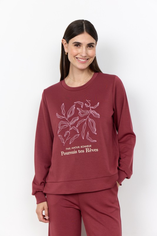 Scbanu 317 Sweatshirt Mørk rød